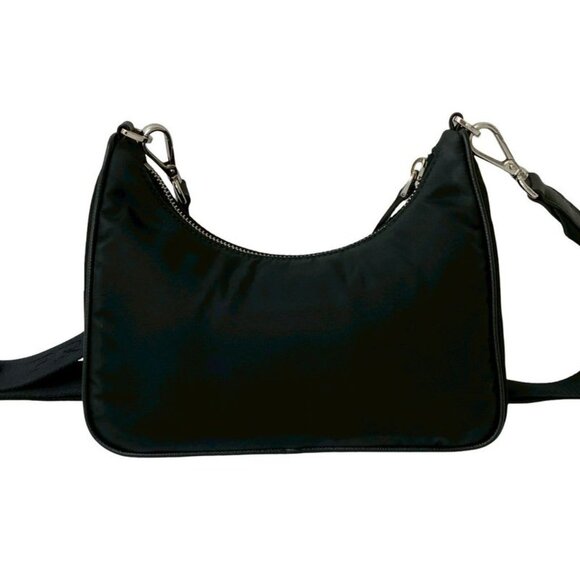 Prada Re-edition Triangle Logo Nylon Saffiano Leather Bag - Picture 3 of 9